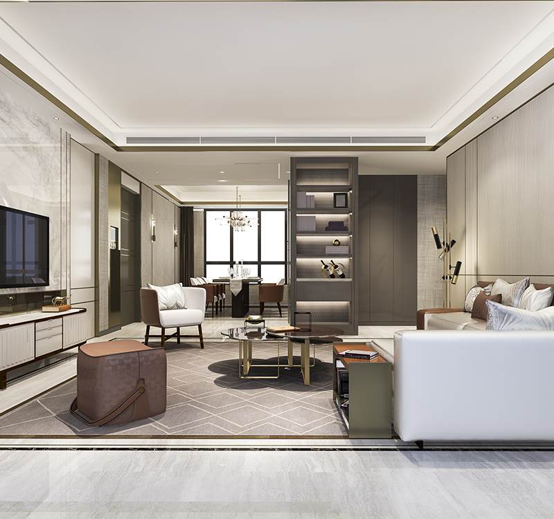 Japanese-inspired lobby at Godrej Sora Sector 53